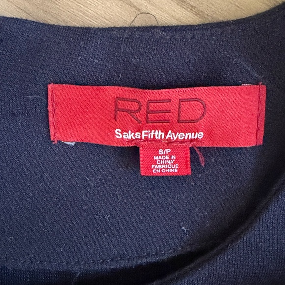 Saks Fifth Avenue Red Label Navy Top - Picture 2 of 8